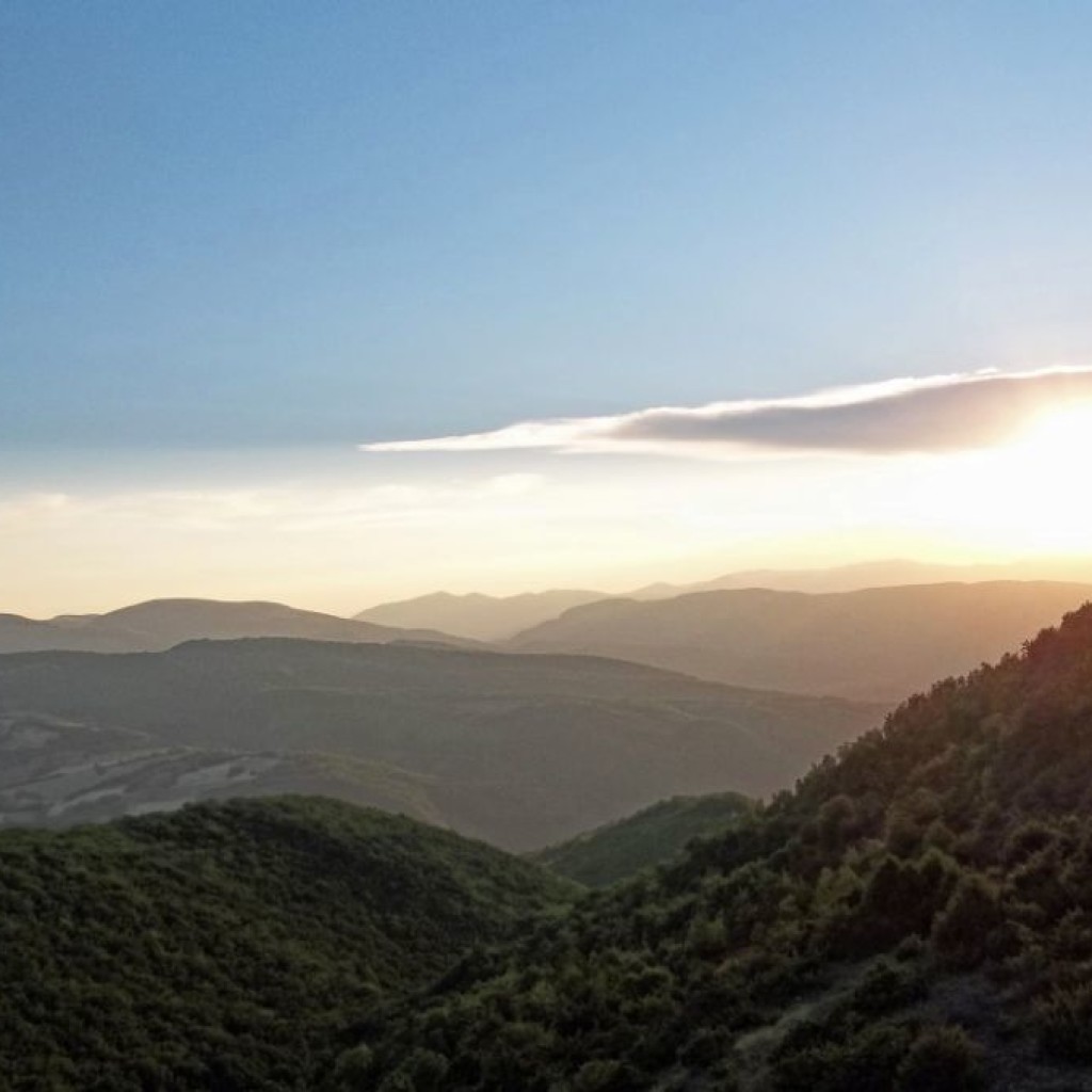 tramonto al valico dell'acquaro