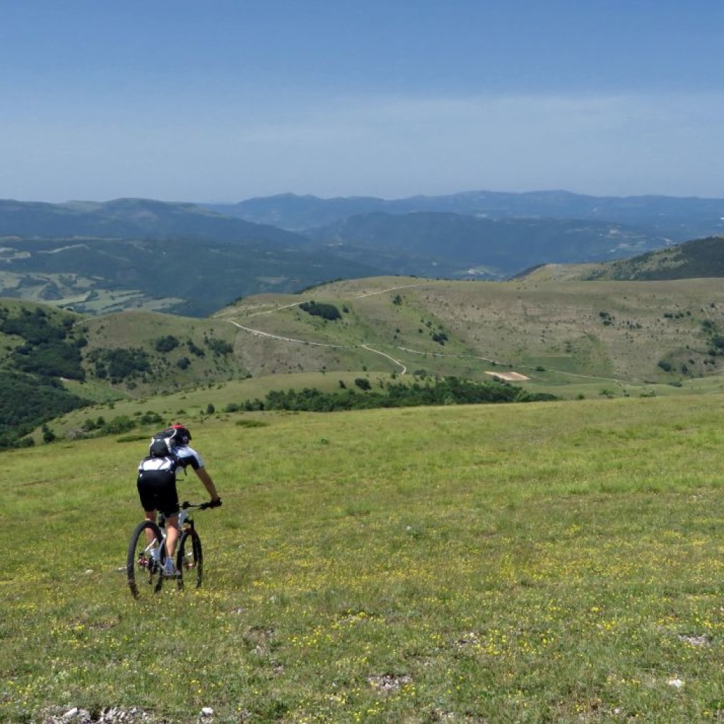 discesa verso il casali dell'acquaro