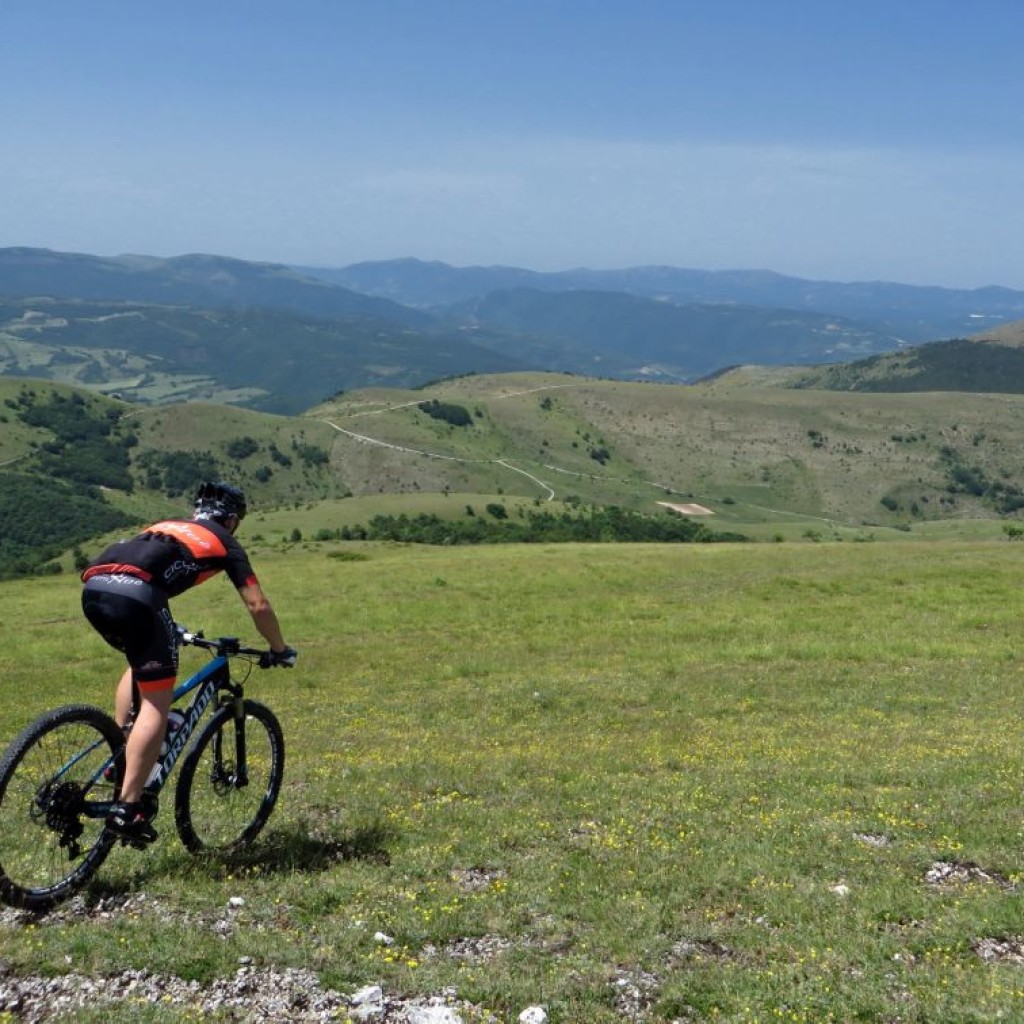 discesa verso il casali dell'acquaro