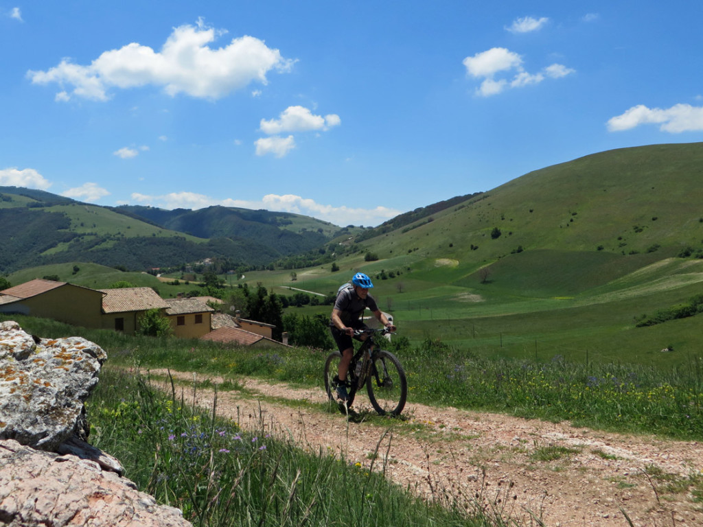 salita alla vetta del monte fietone